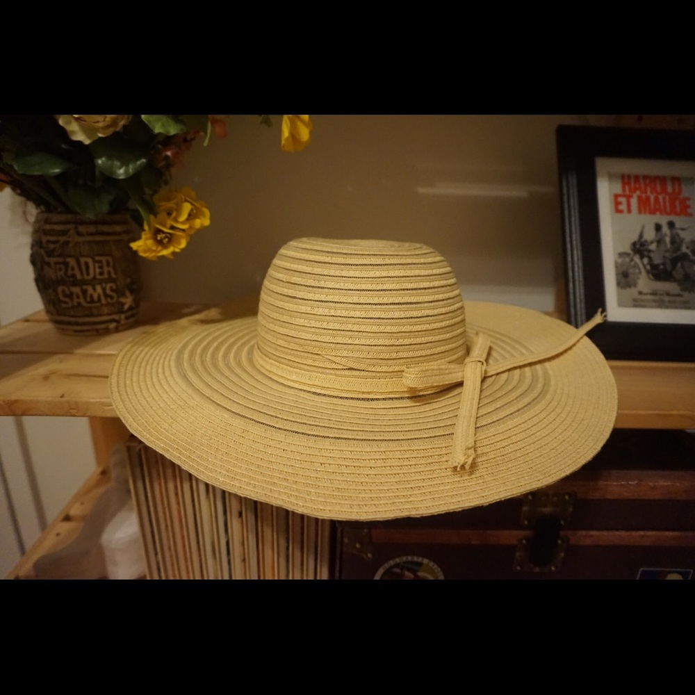 Adorable woven straw sun hat